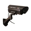 Security black CCTV False Outdoor CCD Camera Red LED Light Bullet proof Dummy Camera
