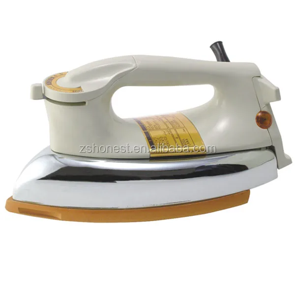 
CB approved HN-3530 electric iron heavy duty dry iron 1000w golden/gray/silvery soleplate 