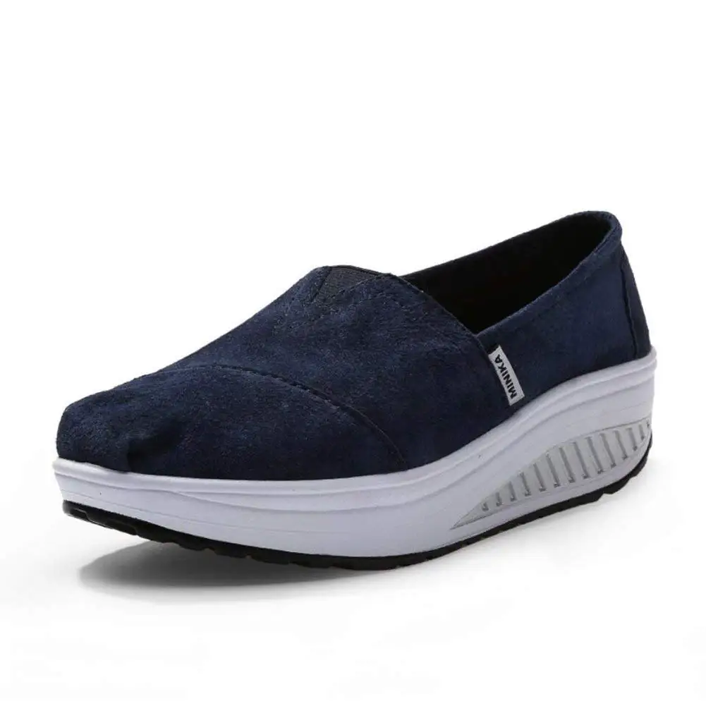 Color : A, Size : 37 XUEXUE Womens Shoes Canvas Spring Fall Loafers /& Slip-Ons Driving Shoes Fitness Shake Shoes Shake Shoes Shaking Shoes Flat Loafers Sneakers Slope Heels Wild Running Shoes