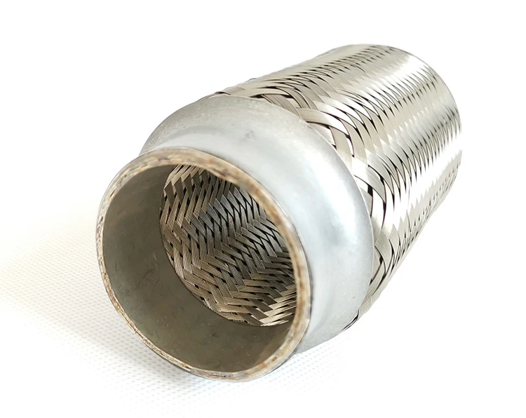 Trailer Double Braided Corrugated 8" Flexible Steel Bellow Pipe For