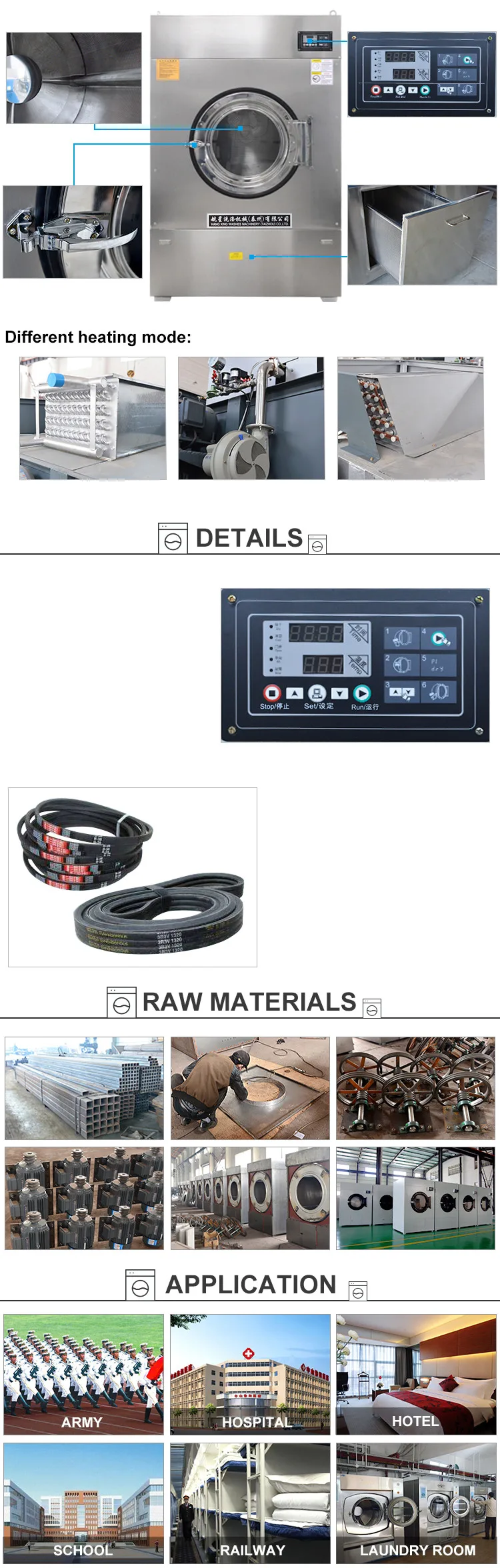 Industrial Laundry Tumble Dryer/ Clothes Drying Machine Buy