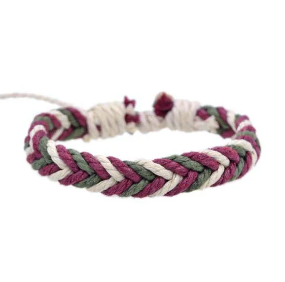 

Zooying Natural cotton colored bracelet handwork bracelet, Yellow;orange;blue