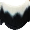 Latin Dress Macrame Fringe Tassel Dip Dye Ombre Rayon Sewing Lace Soft Trimming Samba Skirt 25-30CM