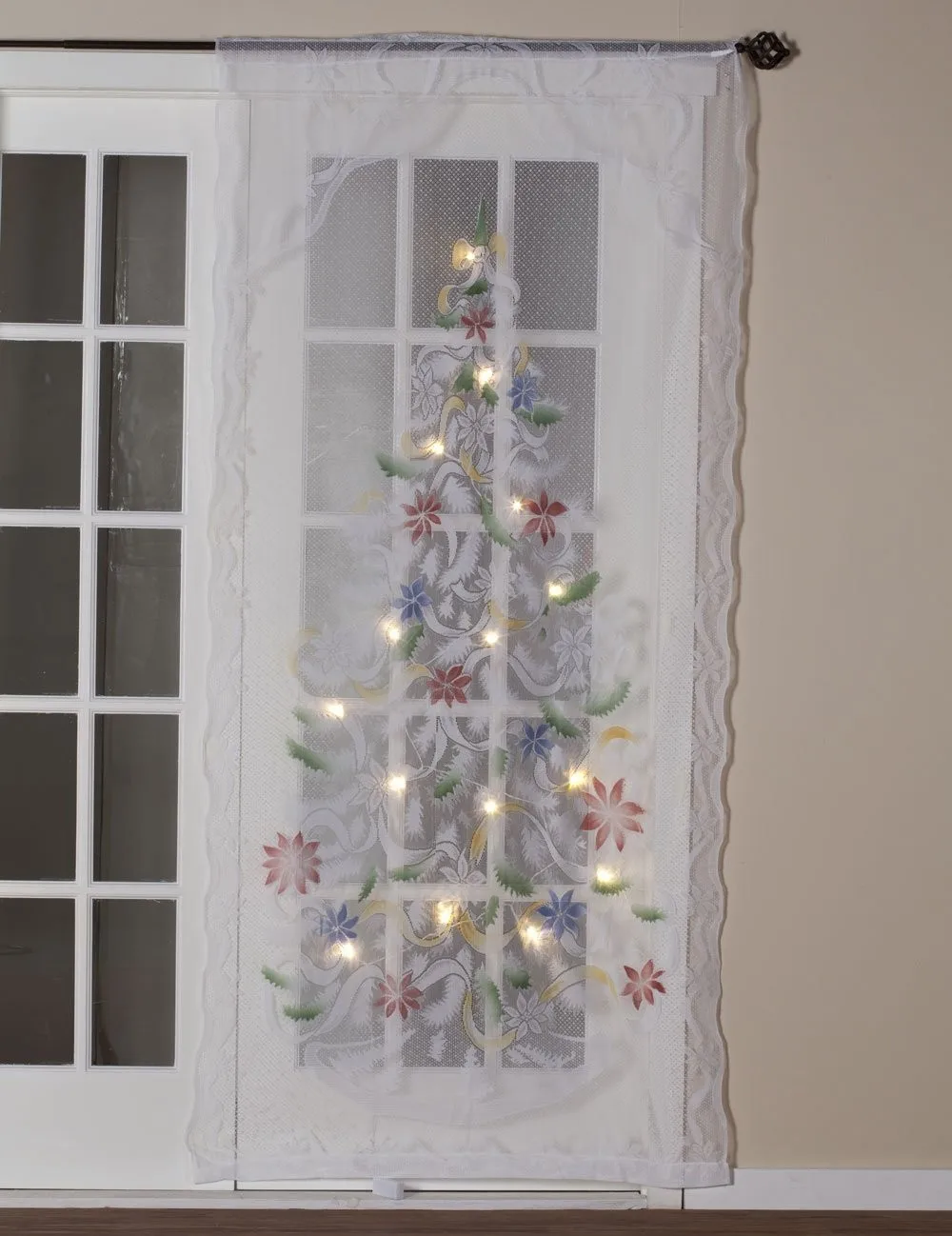 Set Of 2 Decorative Led Lighted Christmas Tree And Snowman Window