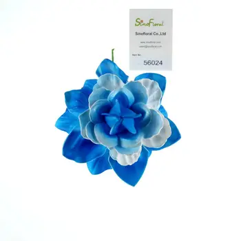 Blue Water Lotus Foam Flower Favor For Home Party Table Decoration