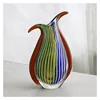 Modern glass flower vase Murano vase glass handicrafts firozabad