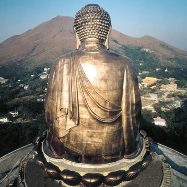 giant hong kong bronze meditating buddha statues