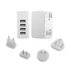multi port 4 USB AC/DC travel home wall charger adapter 4.2A