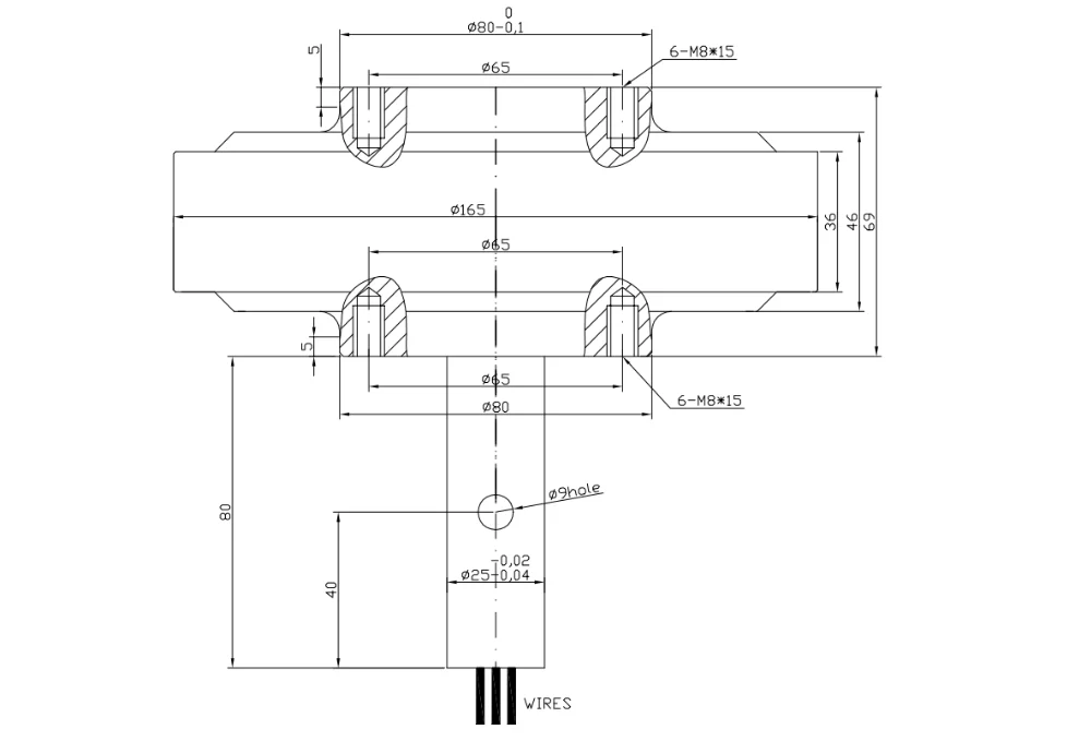 Electric Motor, 100W, 500RPM, VAWT, 12V/24V - detail 4