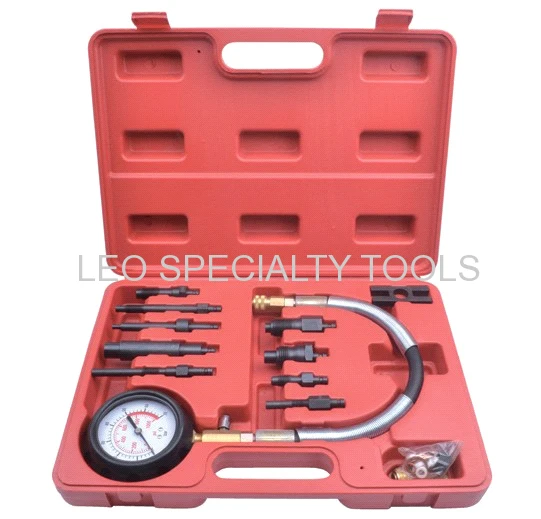 Diesel Engine Compression Test Set With Injector Glow Plug Adapters