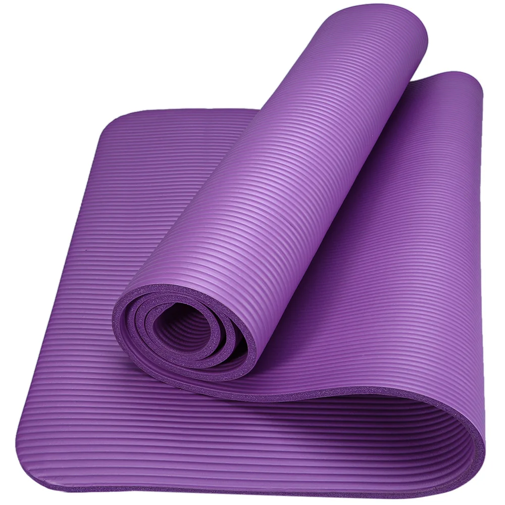 

Exercise Eco friendly custom logo extra thick sports fitness NBR yogo mat, Pink, purple, blue, orange, red, green, black