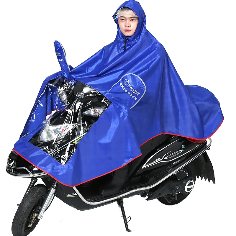 

Rainfreem Motorcycle Riding Rain Poncho Waterproof Cycling Raincoat Reflective Strip Rainwear