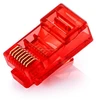 Colorful Cat5e UTP 8P8C RJ45 Connector,24k Gold Plated RJ45 Plug,RJ45 Crystal Head with environment-friendly PC