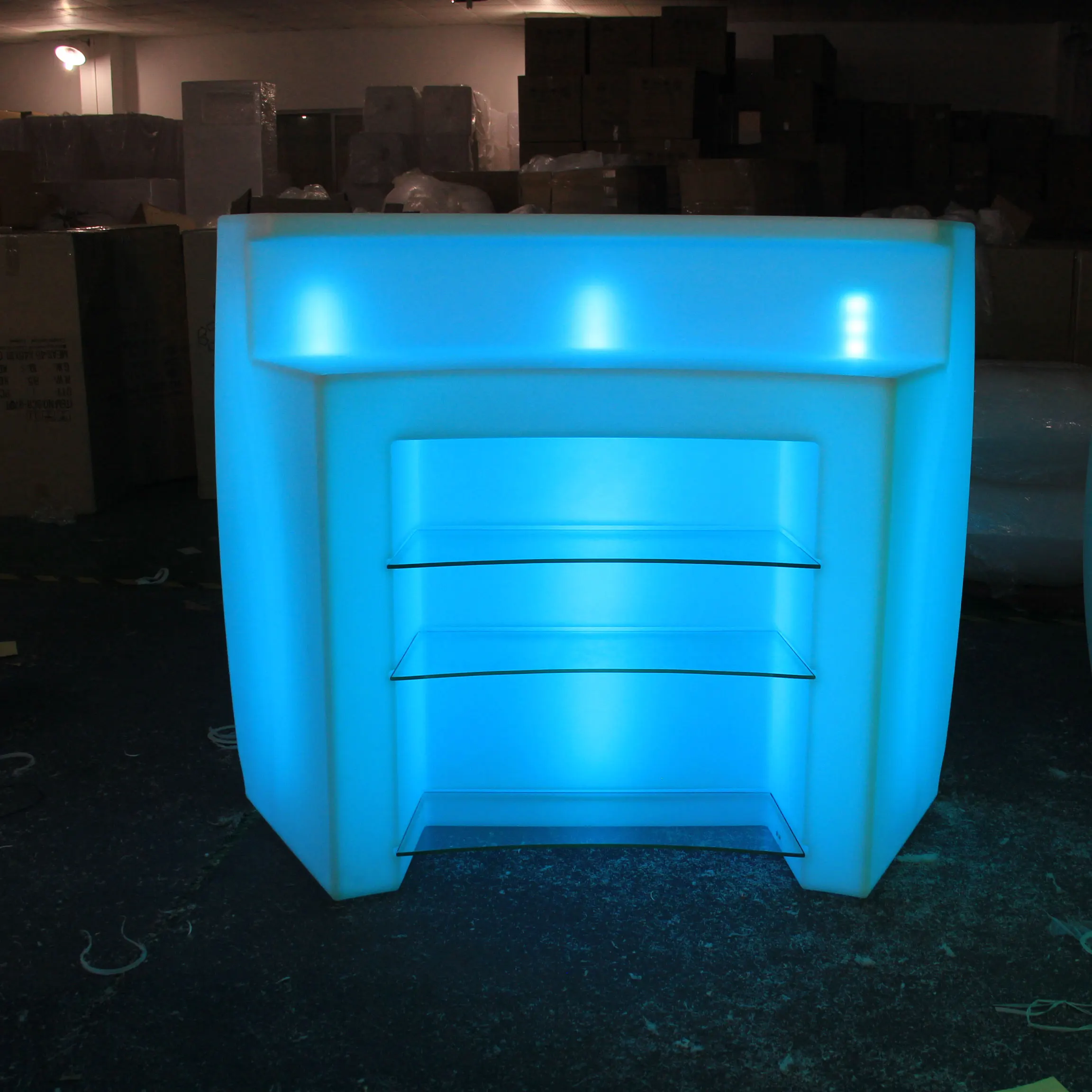 
2019 outdoor LED light modern illuminated bar counter 