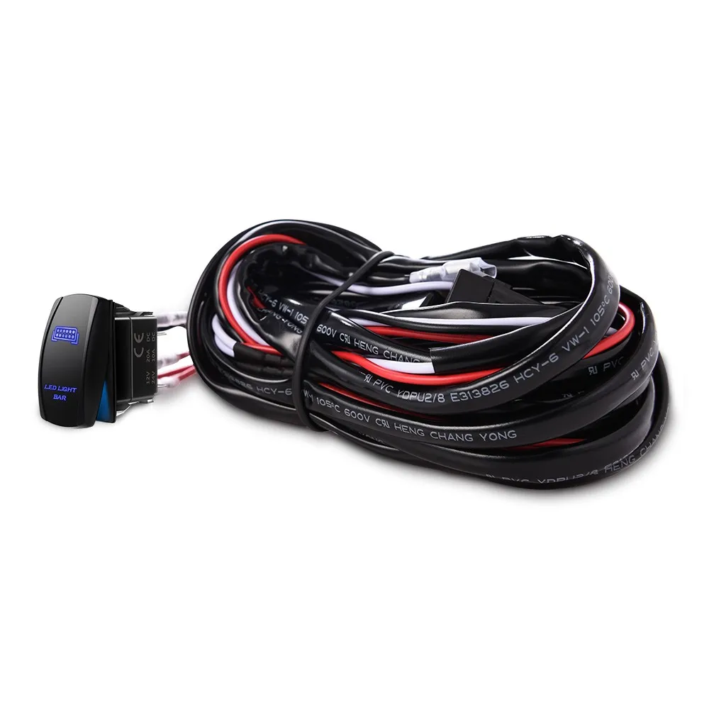 Mictuning Automotive Light 2lead Rocker Switch Wiring Harness With Fuse