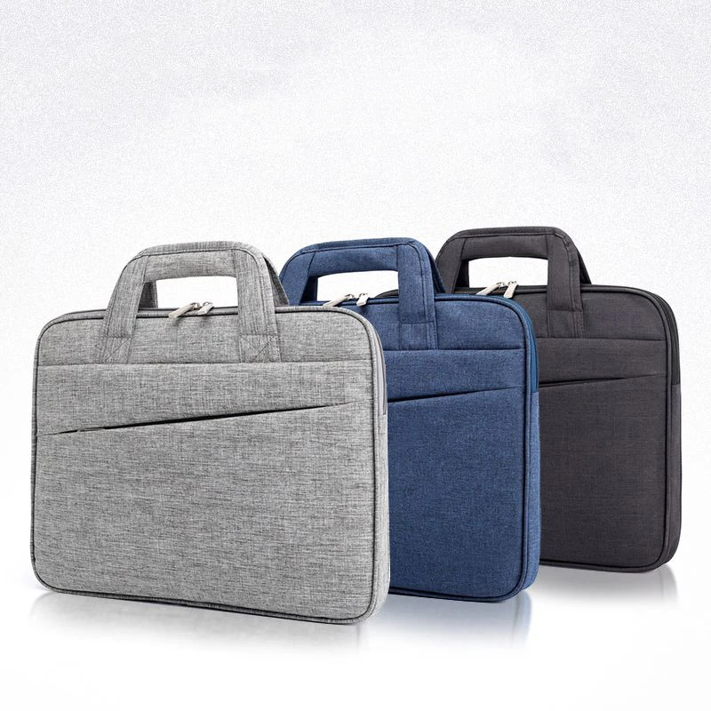 

Multifunction custom laptop bag notebook office computer bag, Black/gray/blue