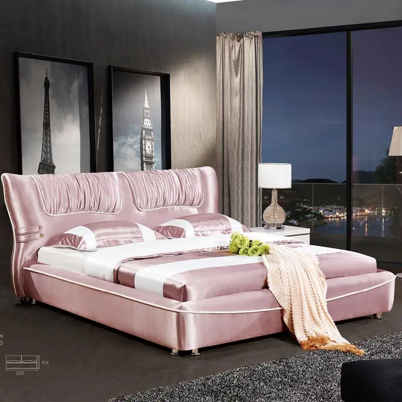Peach pink sofa bed bedroom set sex furniture handles for parents