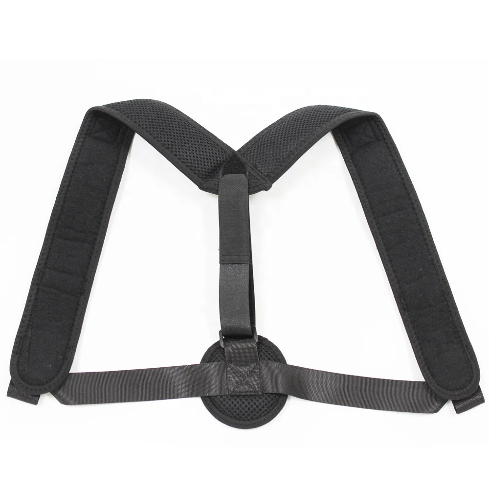 

Amazon Hot Sale Breathable Adjustable Back Support Posture Corrector, Black