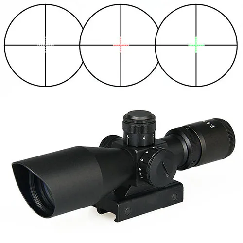 

Night Vision Rifle Scope 2.5-10X40L with Red Laser tactical shooting scope