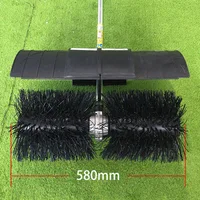 

2.3HP 52cc gas powered sweeper broom Snow Sweeper Brushes Concrete Driveway Walkway Turf Lawn