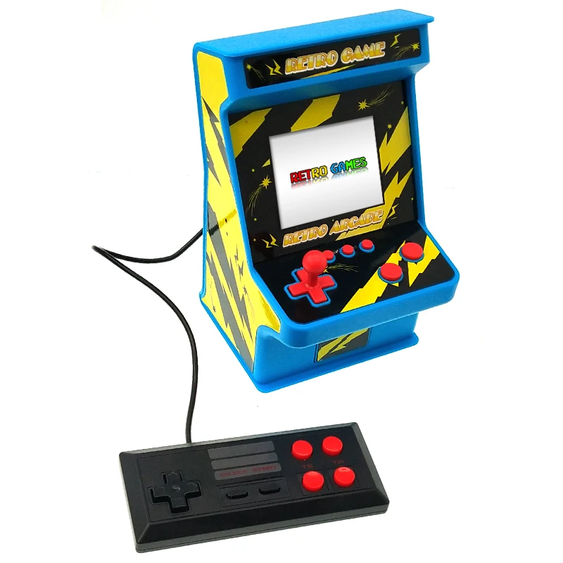 

New Super Mini Retro Console Family Tv Arcade Handheld Video Game Console With 256 YLW Own Games