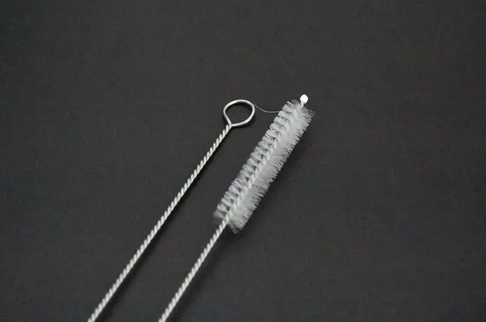 Chinese Factory Price Stainless Steel 5cm Head Different Length Straw Cleaning Brush