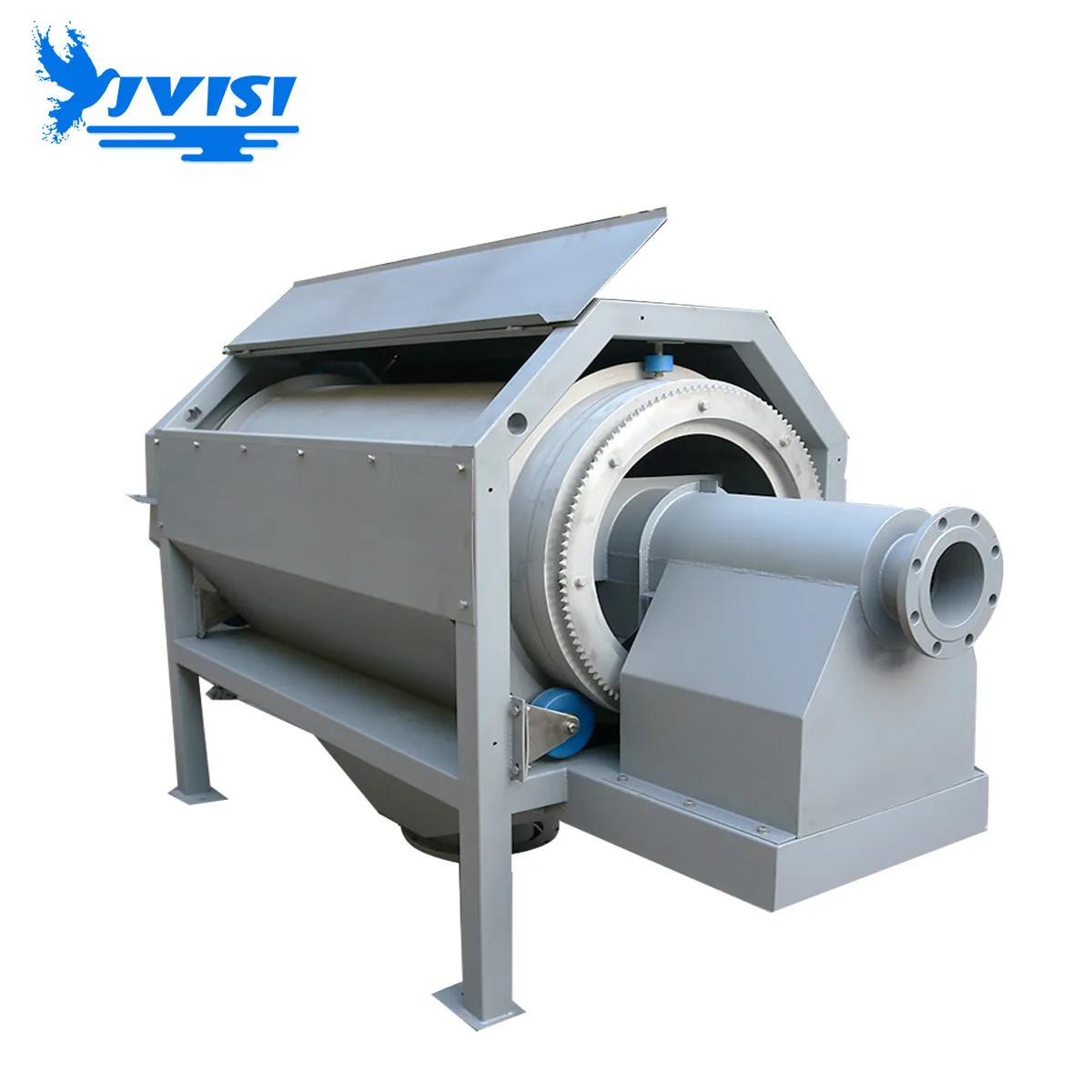 Jvisi Stainless Steel Rotary Drum Screen Filter In Sewage Treatment