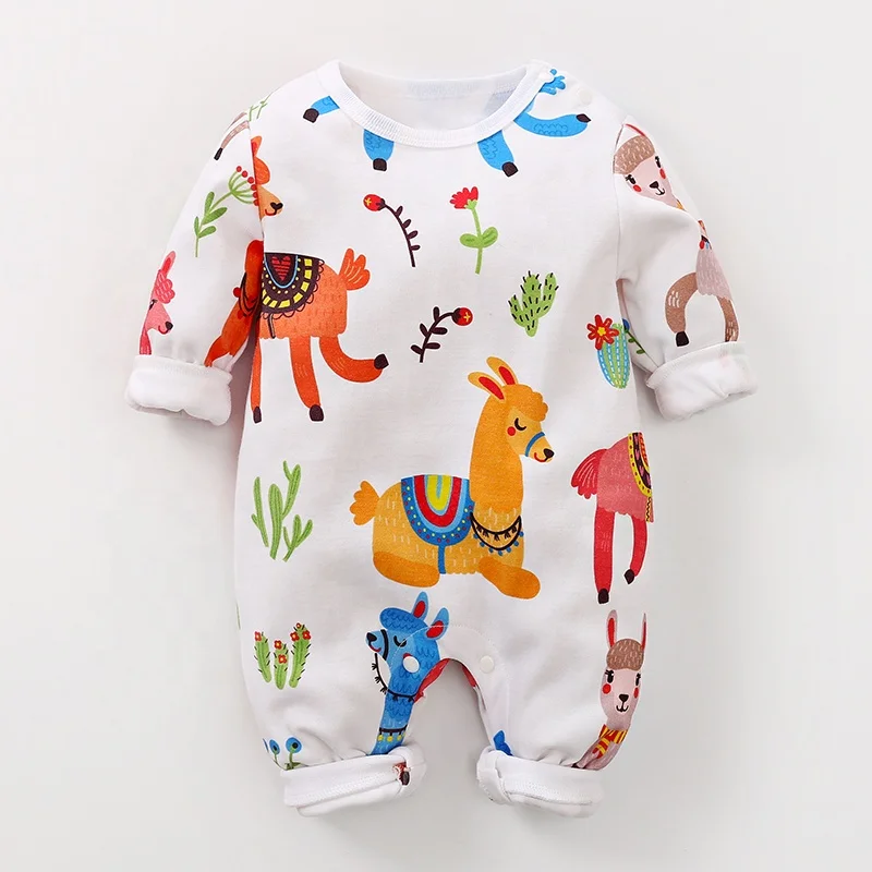

Wholesale New Product Organic Cotton Clothing Newborn Romper Baby Clothes, White