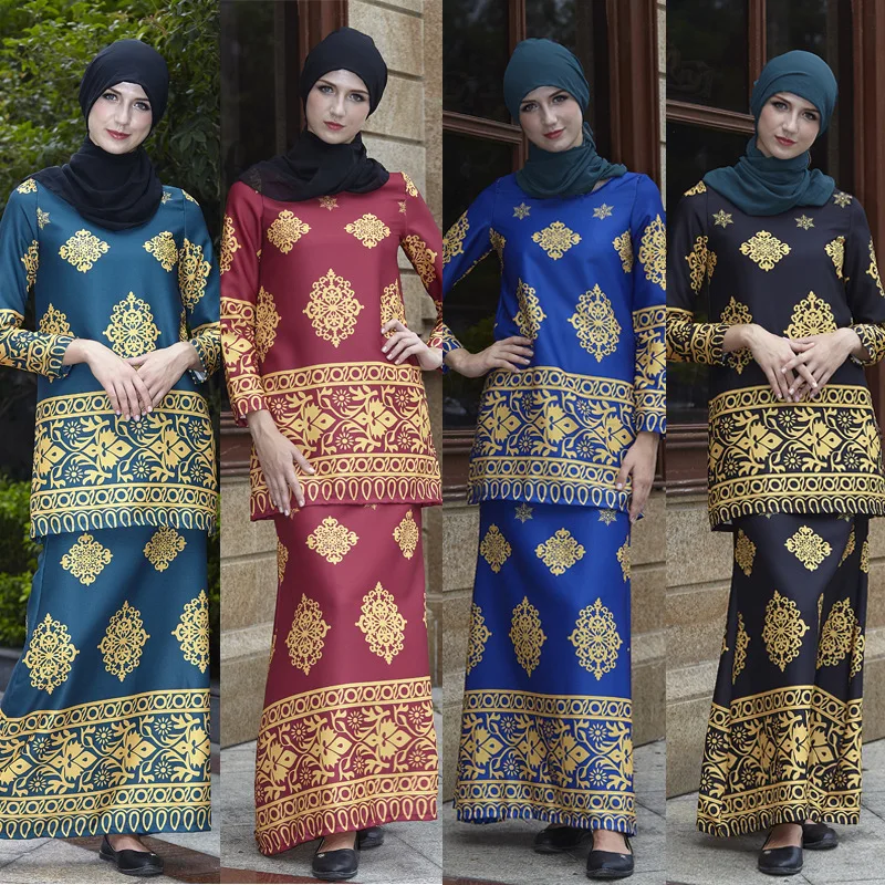 Middle East Abayas Muslim Blouse Islamic Clothing For Women Turkish Malaysian Saudi Dubai Style 