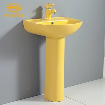Various Colors Smooth Color Pedestal Price Stand Alone Wash Basin View Stand Alone Wash Basin Weidesheng Product Details From Chaozhou Duxin Kitchen Bathroom Co Ltd On Alibaba Com