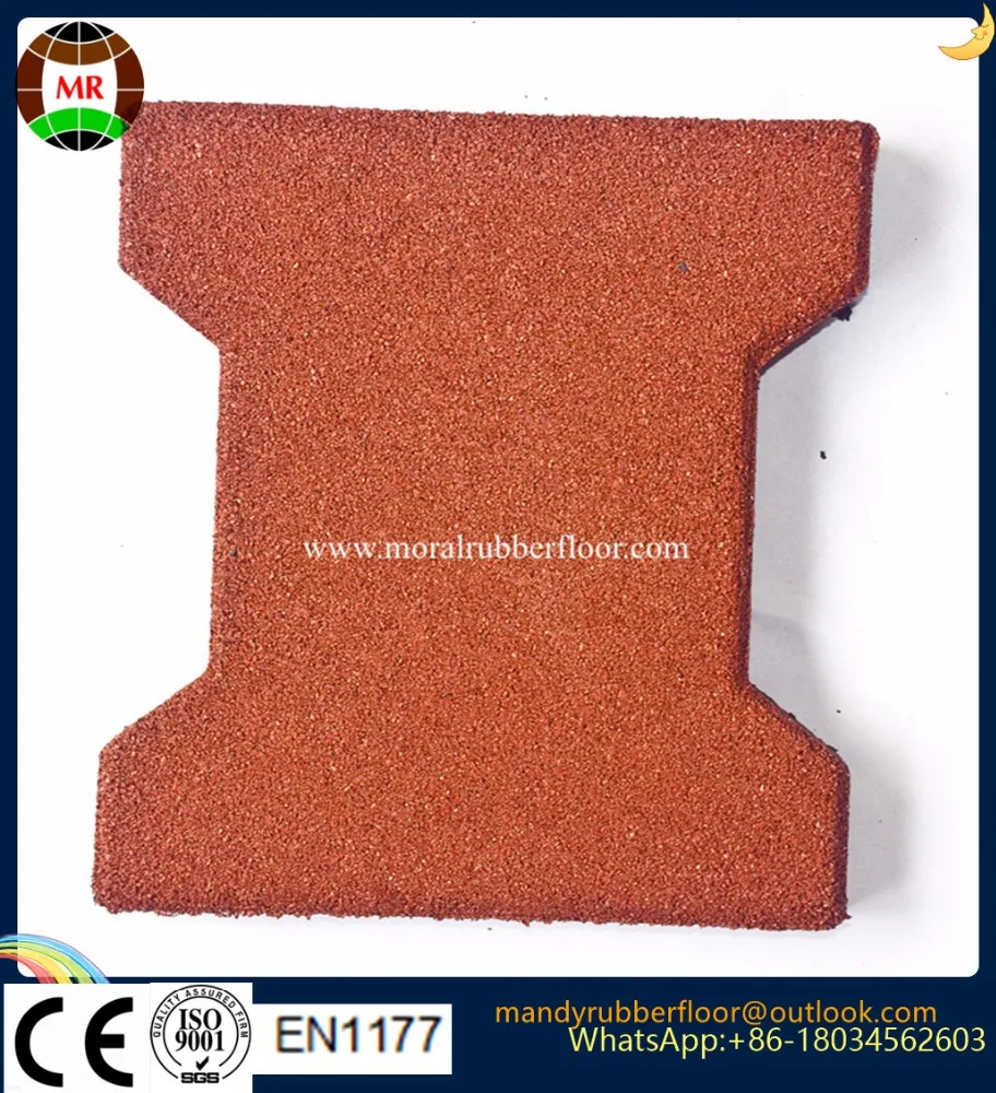 
Factory on sales Dog bone rubber tile, rubber floor , rubber mat 