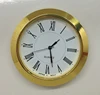 55mm outside diameter metal insert clock with arabia and rome numbers dial design
