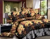 2018 Hot Selling Polyester Fabric 3d Printed 4 Pieces Bedsheet /bedding Sets/ Microfiber Duvet