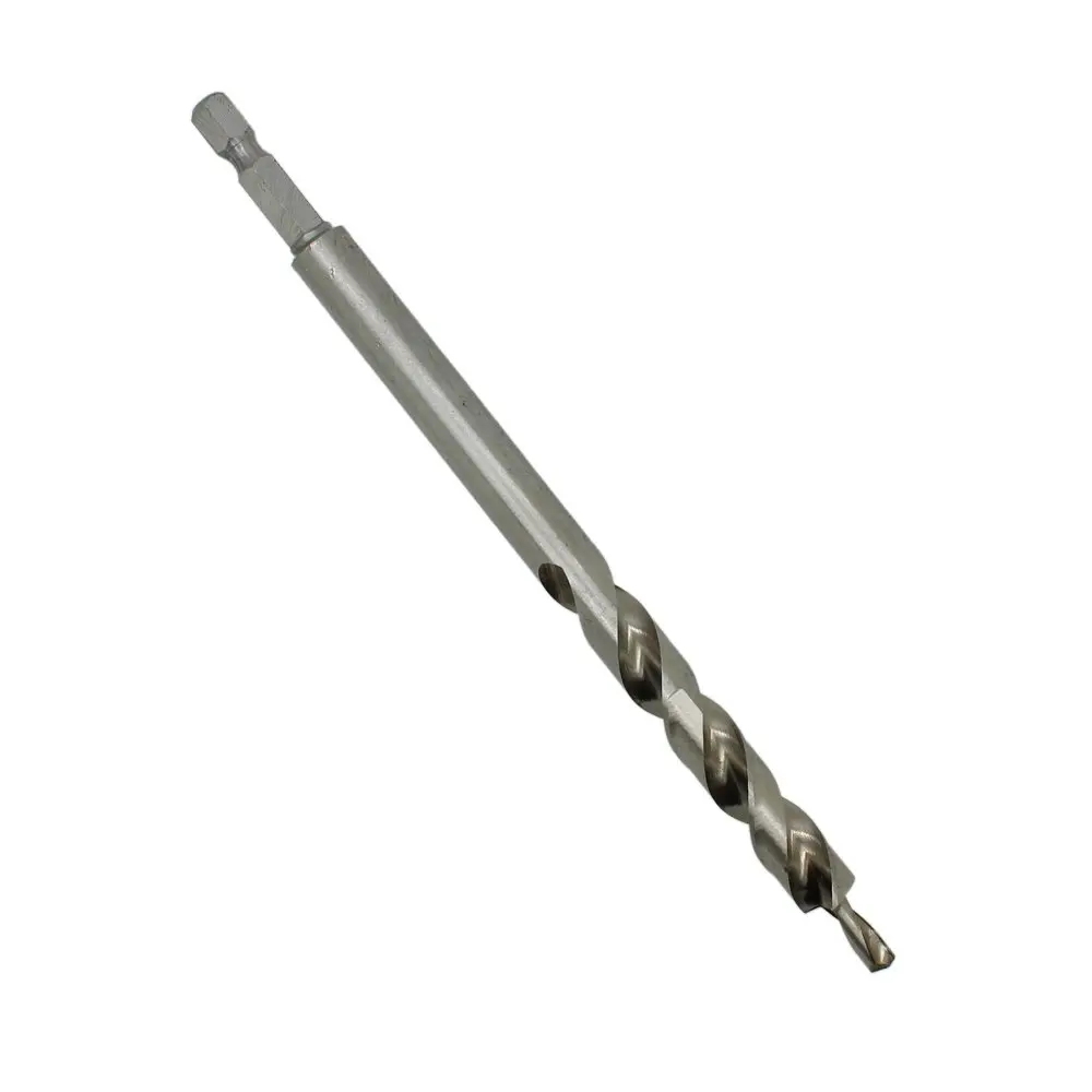 In-tool-home Woodworking 1/4" Hex Shank Replacement Twist Step Drill Bit 3/8"(9.5mm) 6.5“ Length for Kreg Manual Pocket Hole Guide Jig Master System