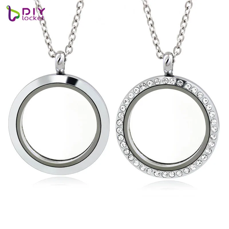 Wholesale 5PCS Floating Charms Locket Magnetic Living Memory Locket Necklace