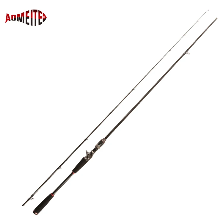 

Hot Sell 2 Section 2.1m Carbon Fiber Casting Fishing Rod, Black