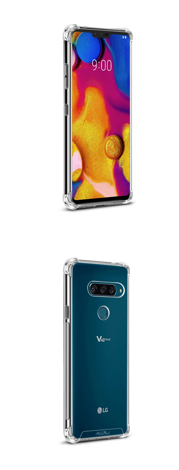 For LG V40 case mobile phone back cover case for LG V30 V40 V50 G7 G8 ThinQ case TPU PC mobile phone case