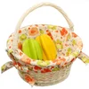 Natural Wicker Willow Materials Handmade Fruit Flower Basket