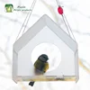 2018 Hot Selling Modern Hanging Window Hanging Acrylic Bird Feeder Bird House