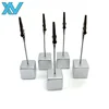 Silver cube base holder metal wire photo holder clip