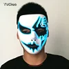 Hot Selling Masquerade Decor 10 Colors Select Light Up EL wire Mask Halloween Flashing Led Strip Party Mask Powered by Battery