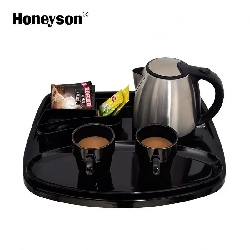 Cheapest Price Decorative Electric Water Kettle With Tray For Hotel Use