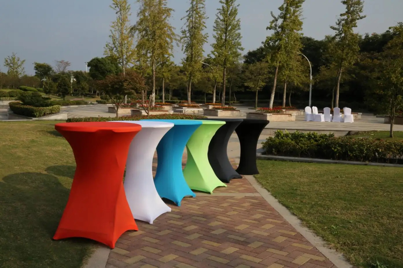 Spandex Bistro Table Cover Stretch Bar Table Cover For High Folding