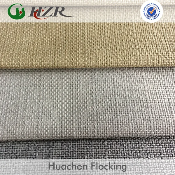 Linen Style 3 Pass Coated Sunlight Proof Blackout Fabric For Curtains