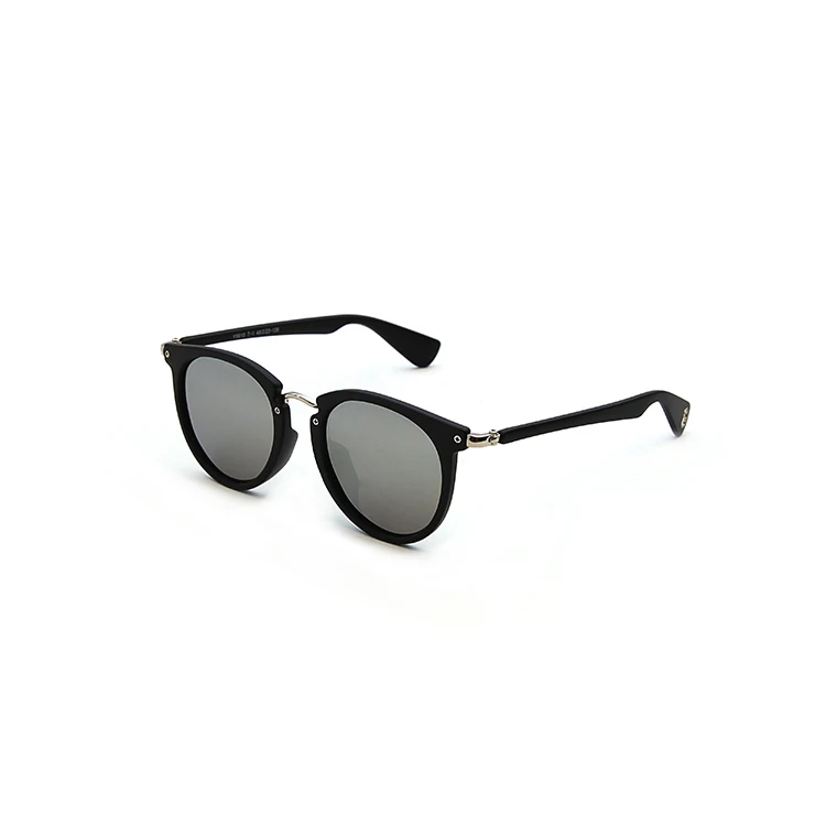 

FONHCOO Promotion Customized Black Colored Fashion Temple Round Frame Plastic Sunglasses, Any colors is available