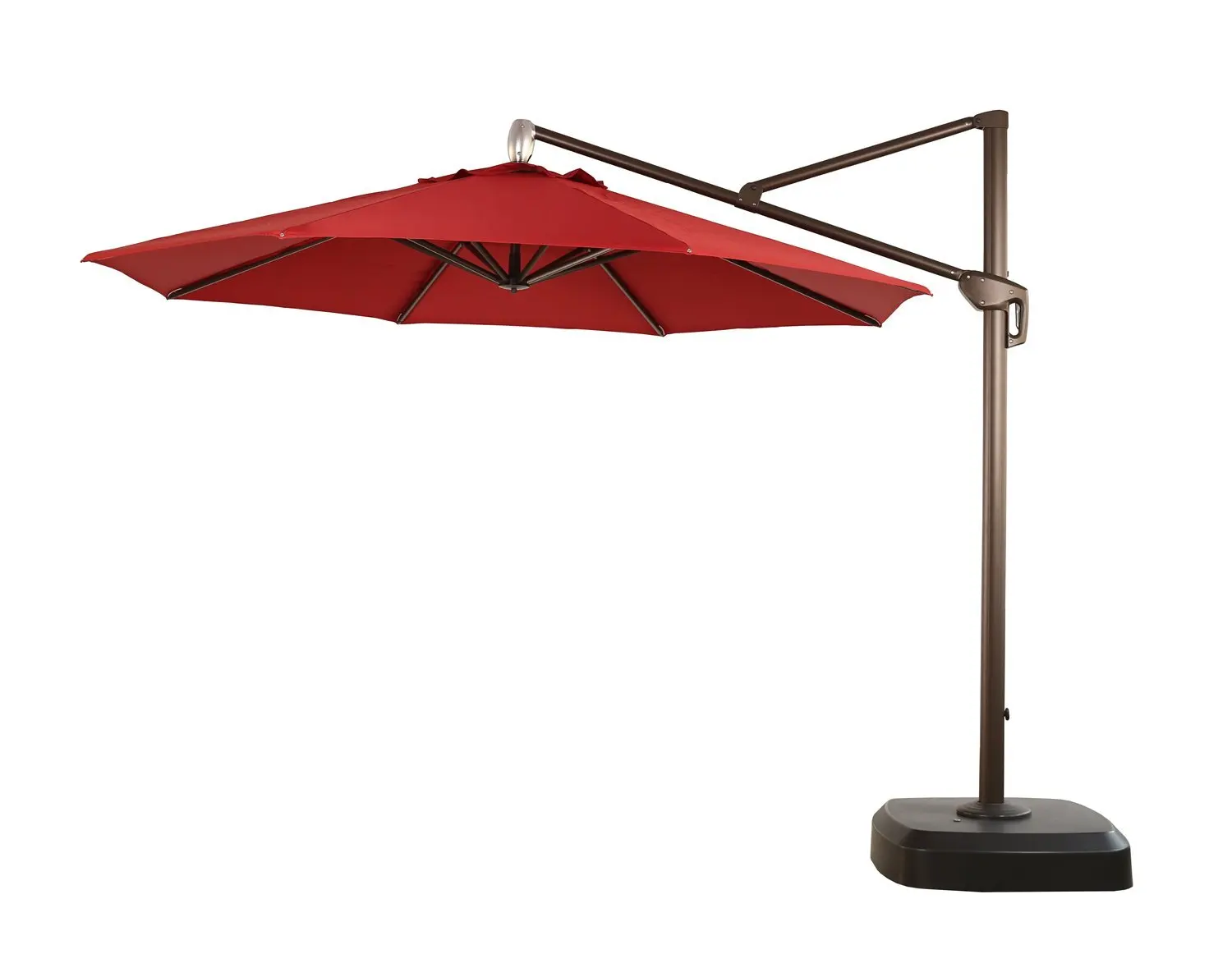 Buy Ulax Furniture 10 Ft Outdoor Offset Hanging Market Umbrella Cantilever Patio Umbrella Waterproof Dark Green In Cheap Price On M Alibaba Com