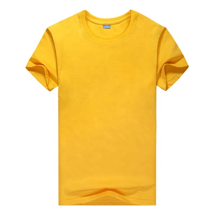 

O Neck Cotton Fabric Men'S Blank T Shirt Women Sports Running Shirts, Black, red, white, yellow, or custom