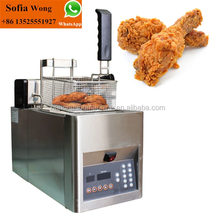 Electric Commercial Automatic Lift Deep Fryer Machines With Single