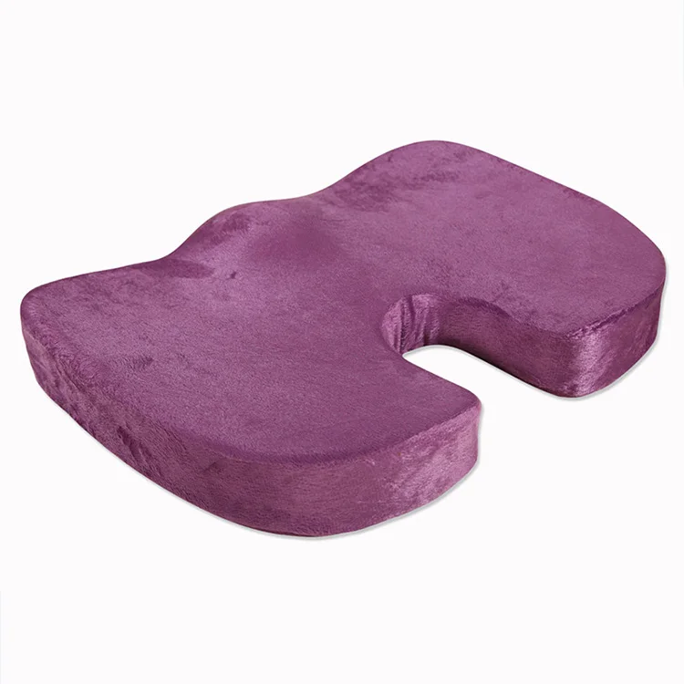 
Office chair colorful back cushion memory foam u shape coccyx orthopedic seat cushion 