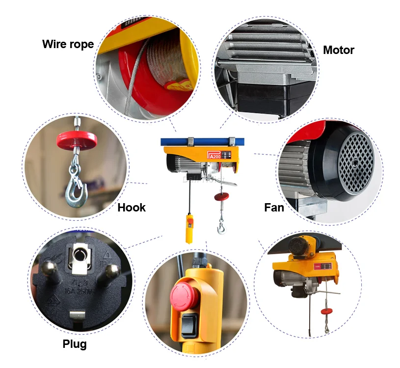 Single phase electric hoist